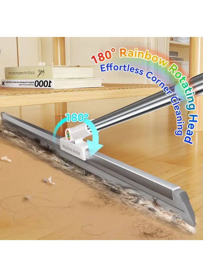 Joybos 3 In 1 Floor Squeegee Broom With Scraper For Pets And Long Hair 39 37 Inch Multi Surface Cleaner - Image 4